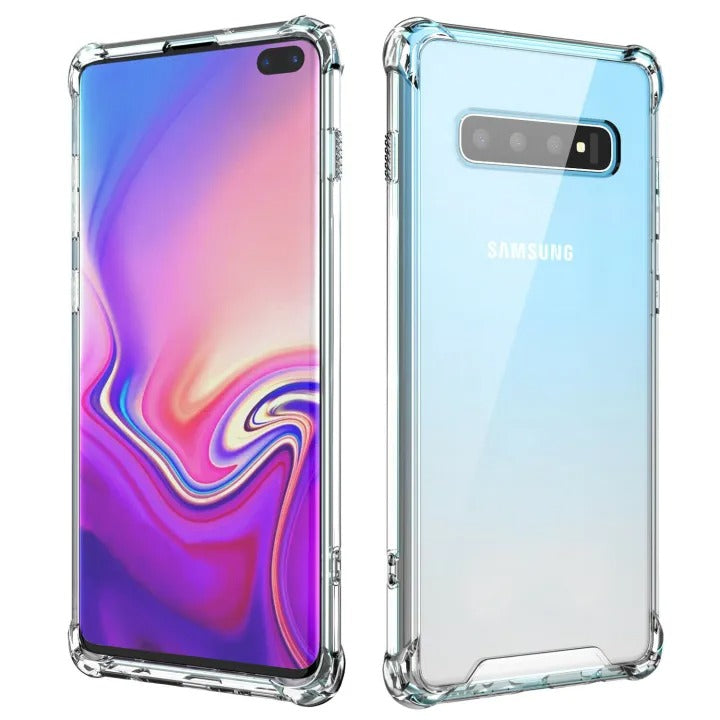Bumper Back cover Samsung S10 Transparent with Camera protection soft jelly material Original Product Front View