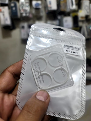 Tempered camera protector for Redmi Note 14 Pro Clear Camera Glass Lens Protector Tempered Full Cover View 2 - OnlineExpo.pk