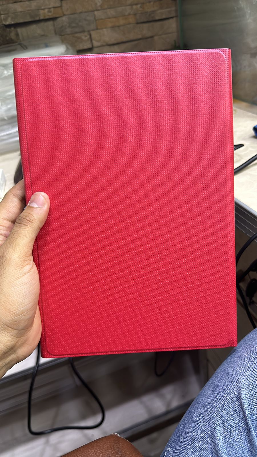 Samsung Galaxy Tab S9 Plus S9 FE PlusFolio Book Cover Leather Folding Cover View 5 - OnlineExpo.pk