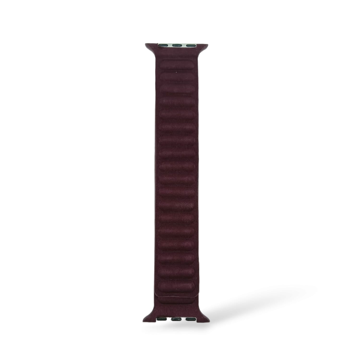 42mm/44mm/45mm/49mm Magnetic Link Straps For Series 9 Ultra 2 Smart Watch - Wine Red Original Product Front View