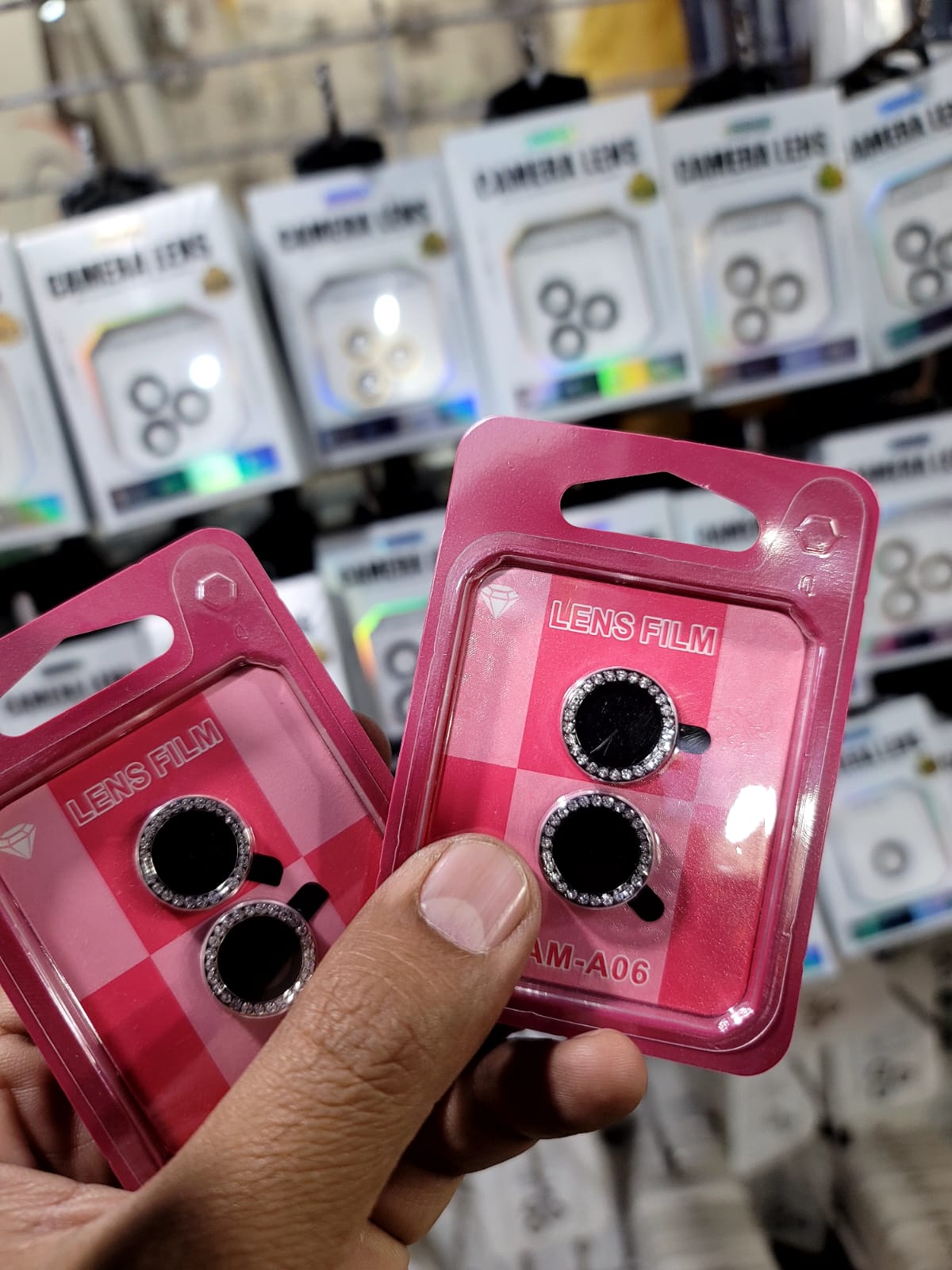 Camera Lens Protector for Samsung A06 Diamond Solid camera protector Original Product Front View - OnlineExpo.pk