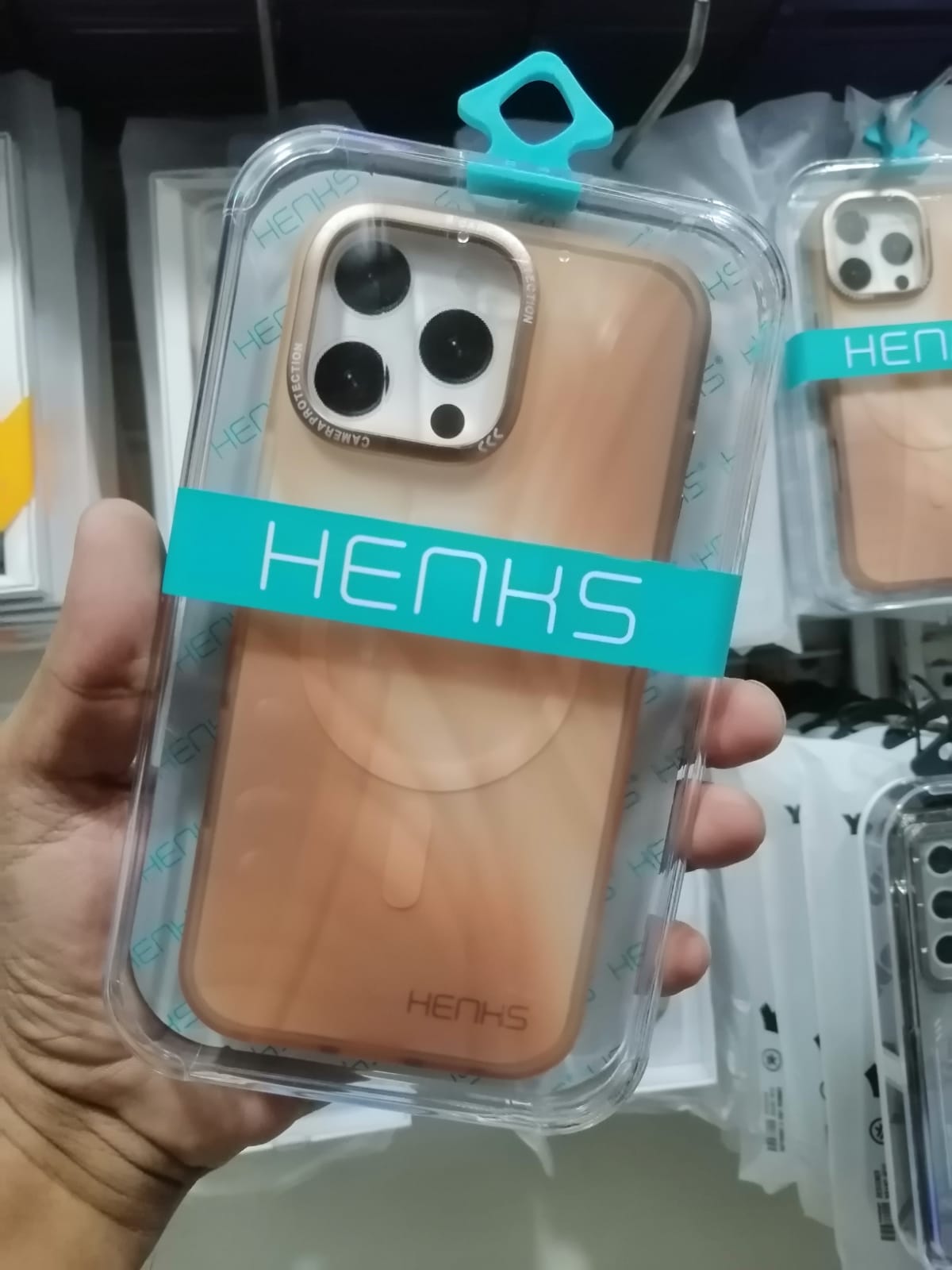 iPhone 16 Pro Max Henks Mateor Series Case - Desert Titanium Original Product Front View - OnlineExpo.pk