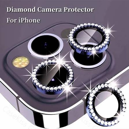 Diamond Camera Lens Protector for All Model 11 to 17 Pro Max View 9 - OnlineExpo.pk