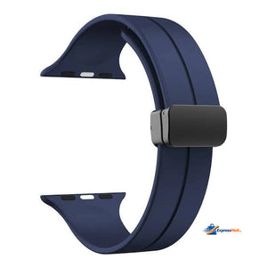 Apple Watch Magnetic D-Buckle Silicone Sport Band – 42mm/44mm/45mm/49mm (Series 1–11, SE &amp; Ultra) View 13 - OnlineExpo.pk