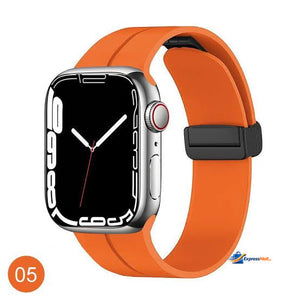 Apple Watch Magnetic D-Buckle Silicone Sport Band – 42mm/44mm/45mm/49mm (Series 1–11, SE &amp; Ultra) View 5 - OnlineExpo.pk