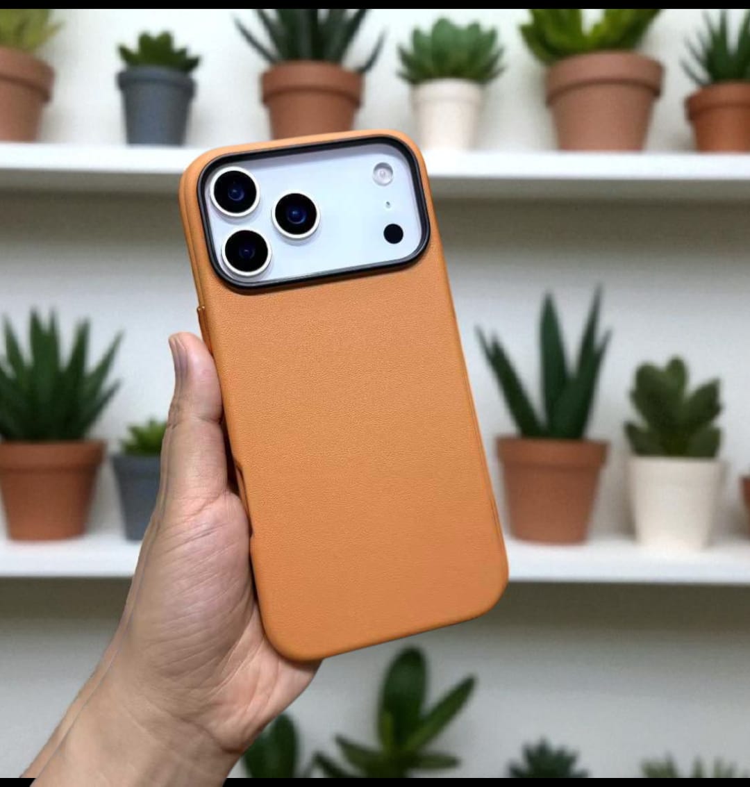 iPhone 18 Pro Max KZDOO Noble Collection Full Coverage Leather Case - Luxury Protective Back Cover Cosmic Orange Original