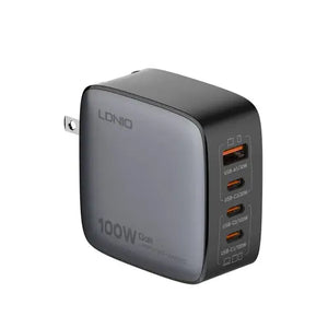 LDNIO Q408 100W GaN Super Fast Charger Original Product Front View - OnlineExpo.pk