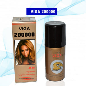 Viga 200000 Long Time Spray For Men - 45 ml with vitamin-E original Hamburg Germany Original Product Front View - OnlineExpo.pk