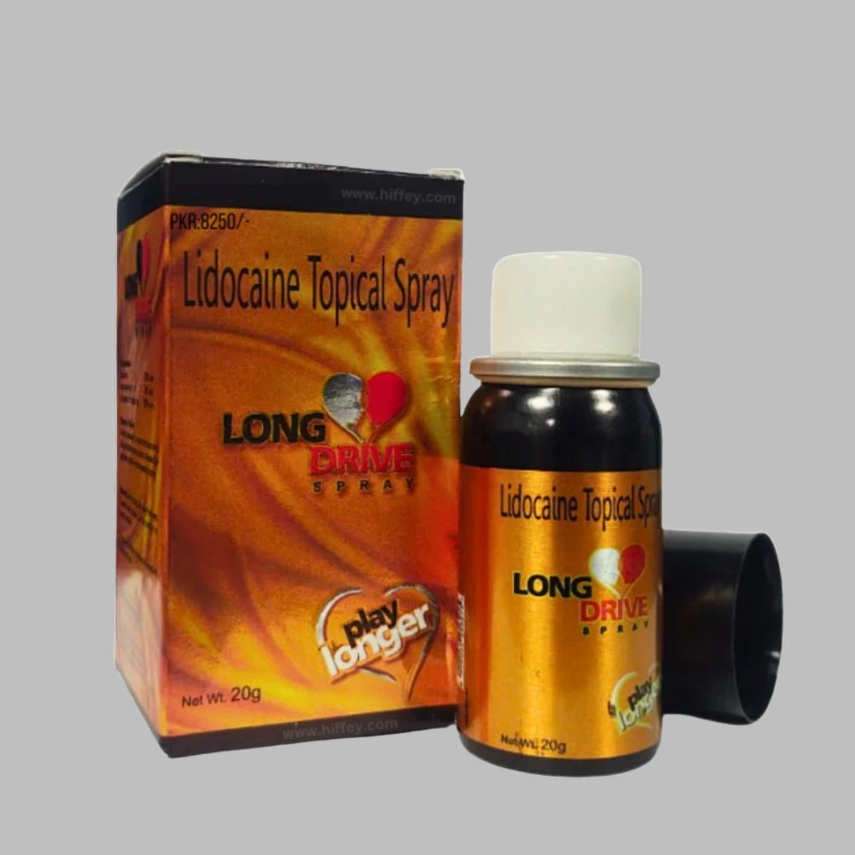Long Drive Lidocaine Topical Delay Spray Original Product Front View - OnlineExpo.pk