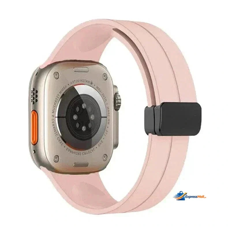 Apple Watch Magnetic D-Buckle Silicone Sport Band – 42mm/44mm/45mm/49mm (Series 1–11, SE &amp; Ultra) View 8 - OnlineExpo.pk