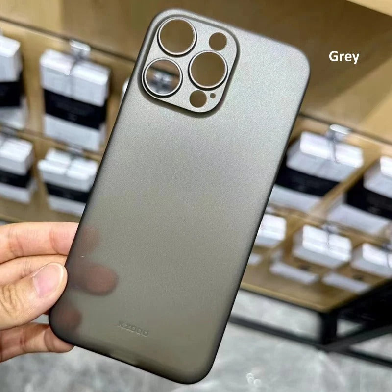 iPhone 16 Pro Kzdoo Air Skin Thin Paper Cover,0.4mm Thickness, Matte Super Thin Ultra Thin Protective Shell Gray Original
