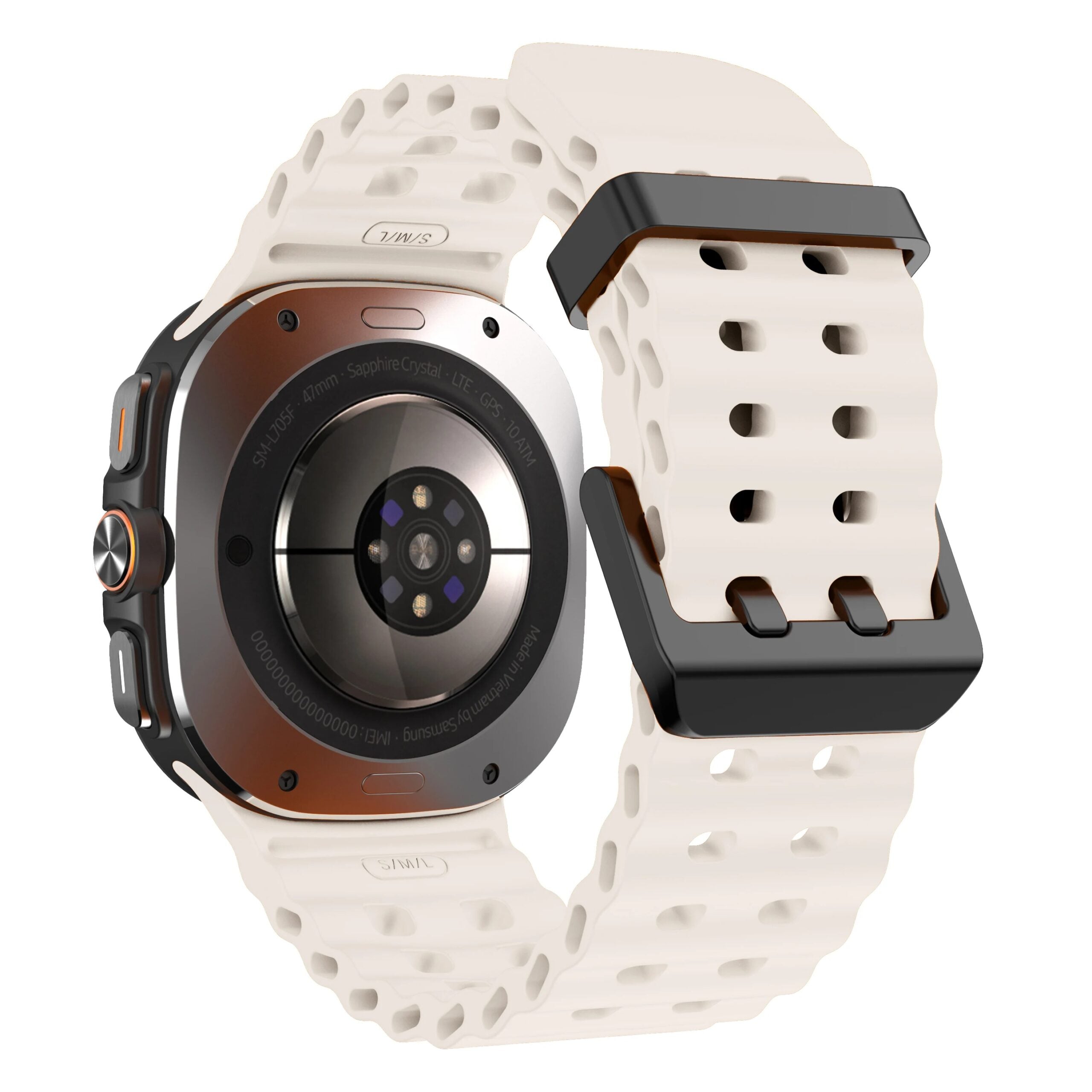 Soft Loop Silicone Bracelet for Samsung Galaxy Watch 7 Ultra 47mm Sports Men Strap for Watch ULTRA7 47mm NO Gaps Curved End