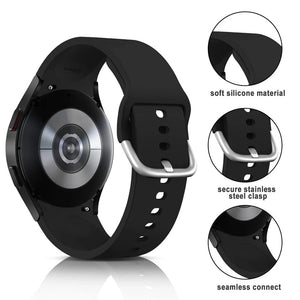 Samsung Galaxy Watch 6/5/4 & 5 Pro Sport Loop Silicone Strap – Adjustable Band (40mm / 43mm / 45mm / 47mm) View 3