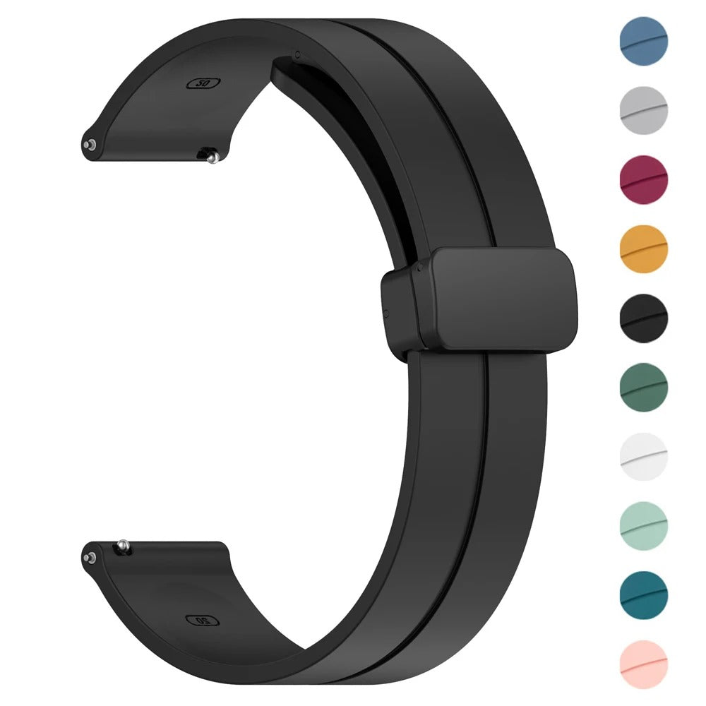 22mm Silicone Magnetic Loop Silicone Bracelet Watch Strap For Samsung/Amazfit/Mibro/Haylou/Kieslect/Zero/Ronin And Many
