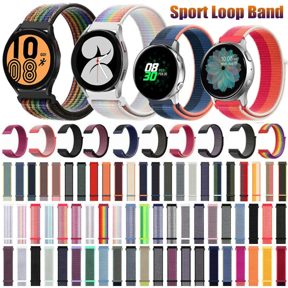 20mm 22mm Nylon Sports Band Watch Strap For Samsung/Amazfit/Mibro/Haylou/Kieslect/Zero/Ronin And Many Other Models Original