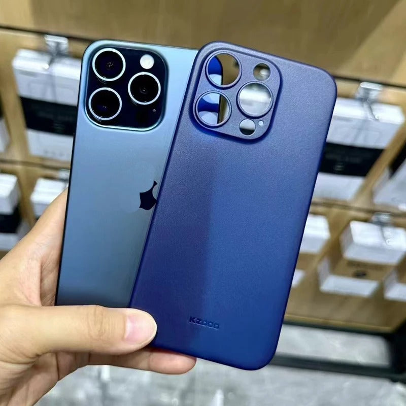 iPhone 16 Pro Kzdoo Air Skin Thin Paper Cover,0.4mm Thickness, Matte Super Thin Ultra Thin Protective Shell Blue Original