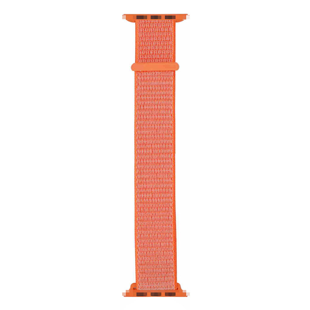 42mm-44mm-45mm Apple Watch Nylon Strap Sports Loop - Spicy Orange Original Product Front View - OnlineExpo.pk