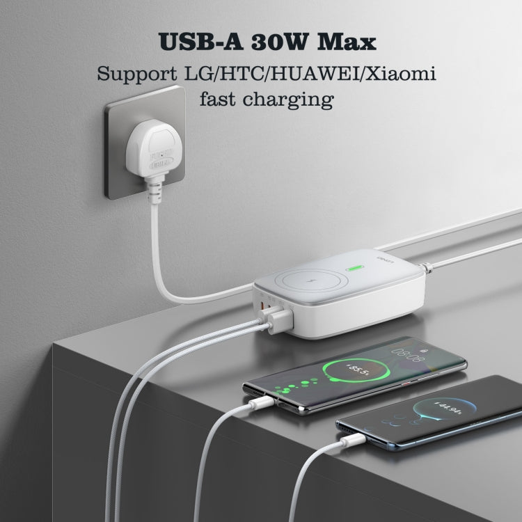 LDNIO 140W Multiport Desktop Charging Wireless Charger Q4010 View 4 - OnlineExpo.pk