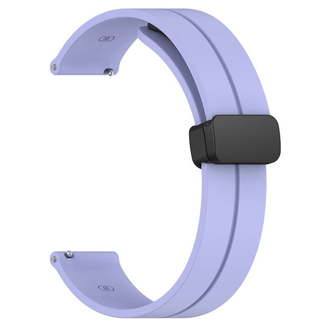 22mm Magnetic D-Buckle Silicone Watch Strap – Sveston / Zero / Haylou Solar / Samsung / Amazfit & More View 16
