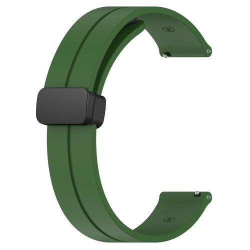 22mm Magnetic D-Buckle Silicone Watch Strap – Sveston / Zero / Haylou Solar / Samsung / Amazfit & More View 14