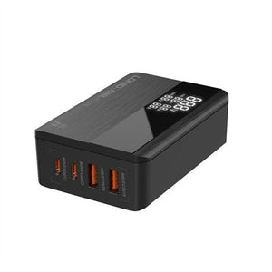 LDNIO A4808Q 70W Desktop Fast Charger - Black Original Product Front View - OnlineExpo.pk