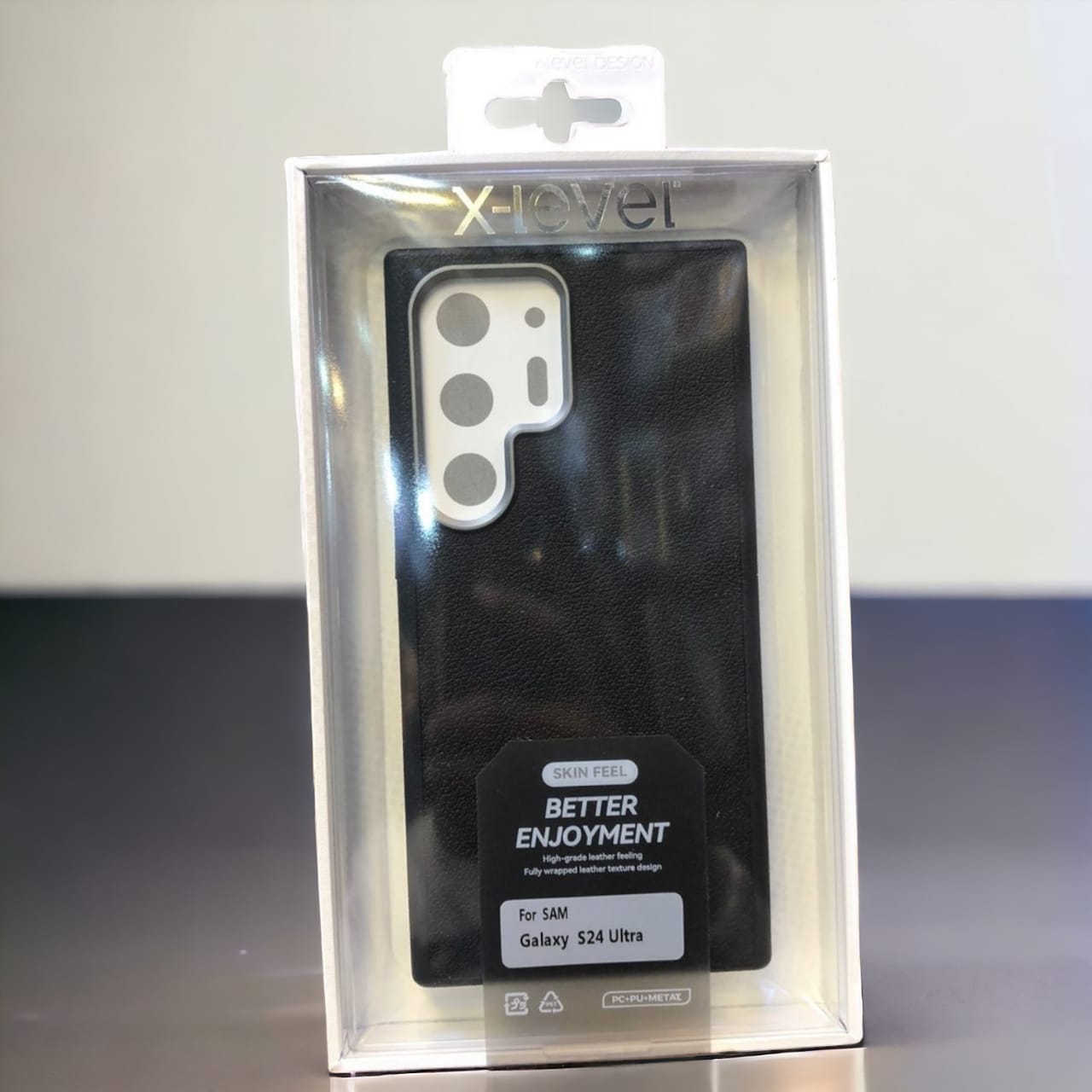 Samsung Galaxy S26 Ultra / S25 Ultra / S24 Ultra X-Level Better Enjoyment Skin Feel Series Leather Case View 6 - OnlineExpo.pk