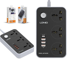 Ldnio SC3412 Fast Charging Power Extension View 2 - OnlineExpo.pk