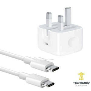 Iphone 15 pro max charger(complete set) 100% china original quality 35watt 3pin type c port shoe + wooven c to c pd cable Only Mercantile stoc View 3 - OnlineExpo.pk