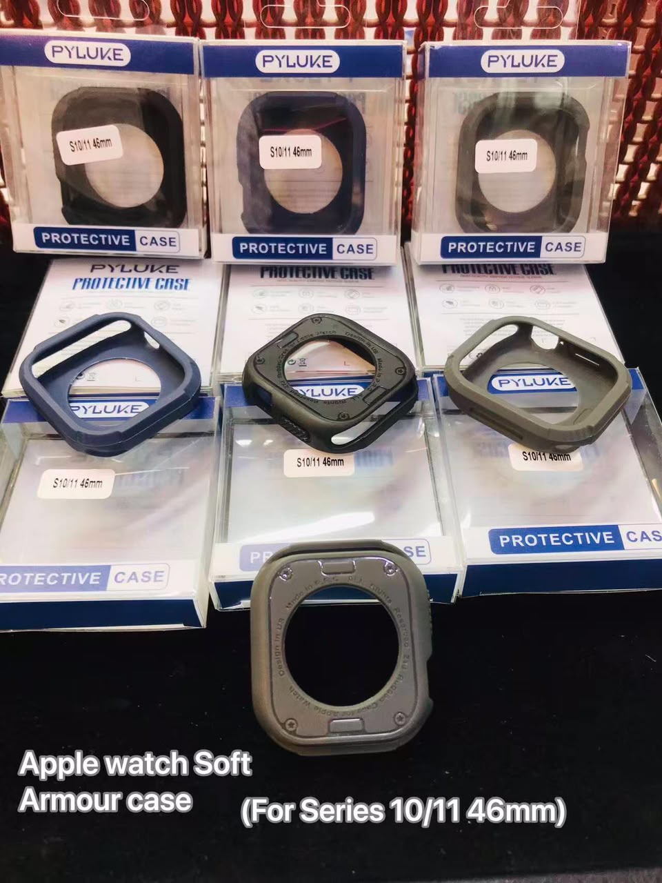 Rugged Armor Soft Cover Case Compatible with Apple Watch Series 10 46mm Apple Watch Series 11 46mm, Full Protection Military Grade, Soft Flexible View 6 - OnlineExpo.pk