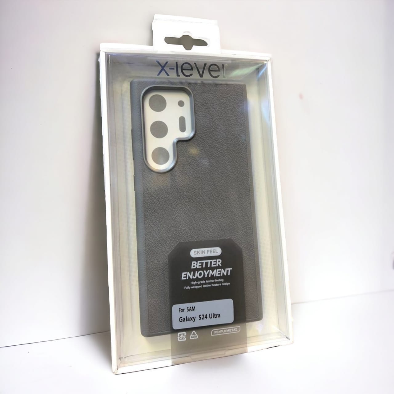 Samsung Galaxy S26 Ultra / S25 Ultra / S24 Ultra X-Level Better Enjoyment Skin Feel Series Leather Case View 7 - OnlineExpo.pk