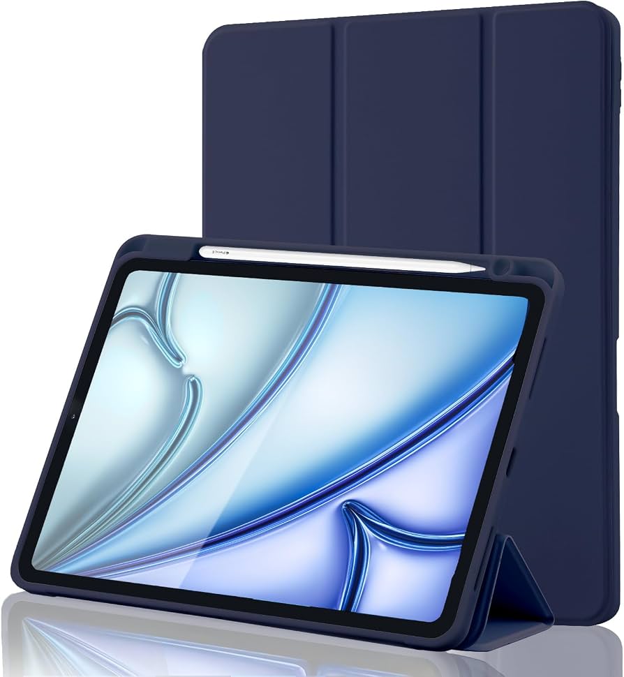 High Quality Smart Case for Ipad Mini 6 Mini 7 with Pen slot View 5 - OnlineExpo.pk