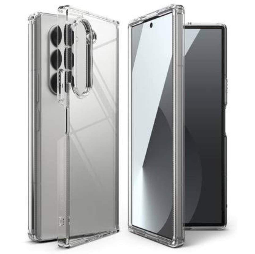 Samsung Galaxy Fold 7 Clear Transparent PC Case - Sleek & Durable Protection Original Product Front View - OnlineExpo.pk