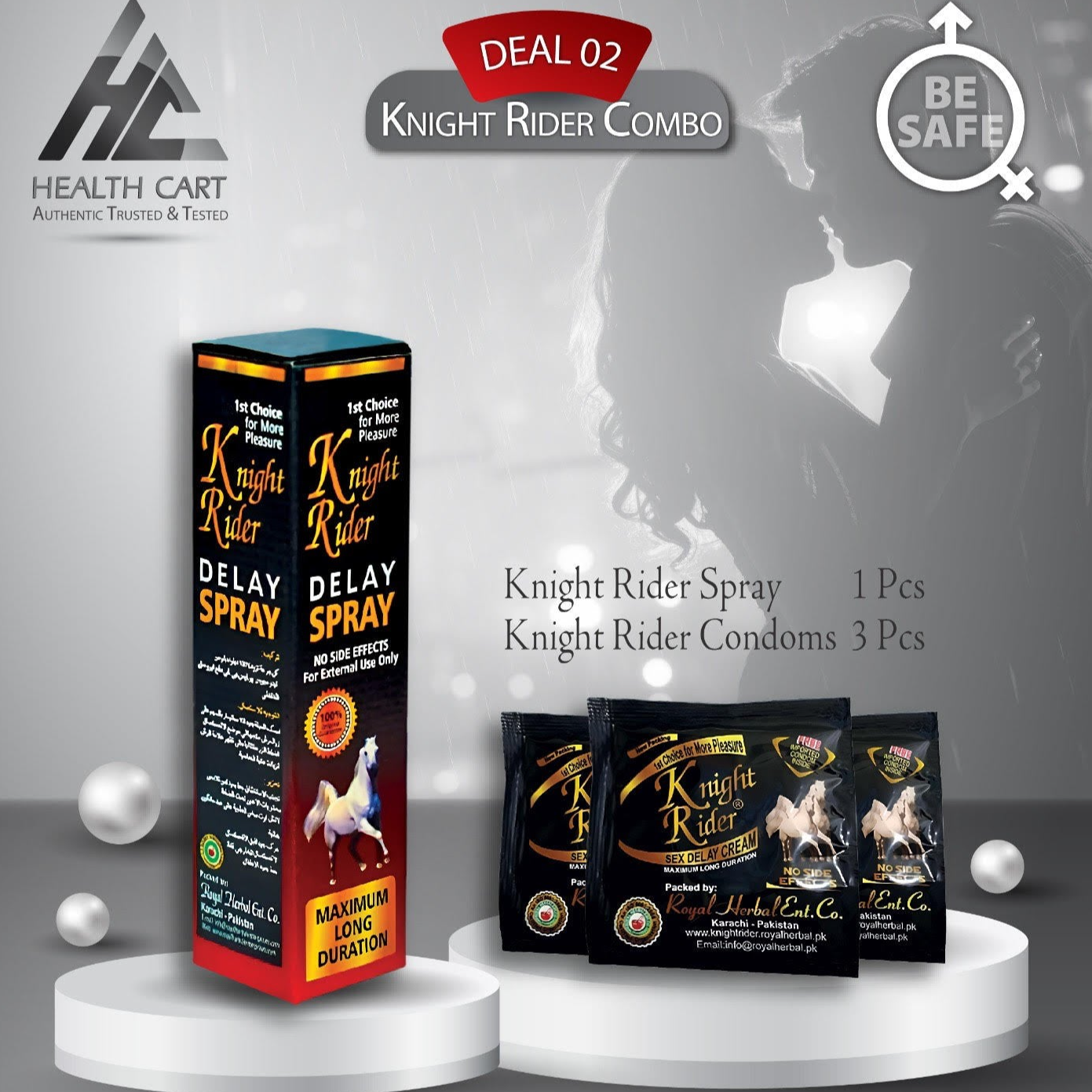 Excited Knight Rider Combo Deal Original Product Front View - OnlineExpo.pk