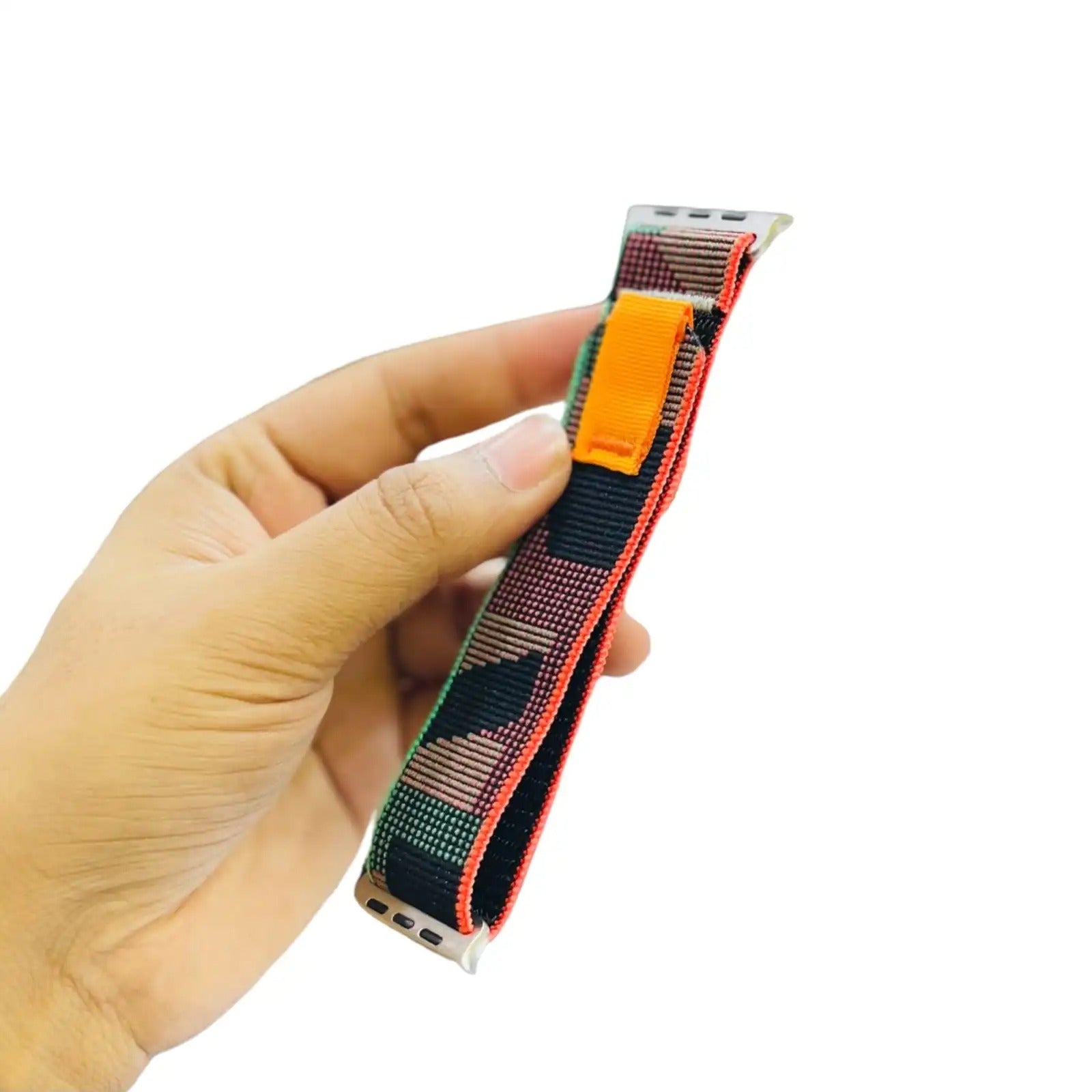 42mm-44mm-45mm-49mm Trail Loop Smartwatch Strap For Apple Watch - Multicolor Original Product Front View - OnlineExpo.pk