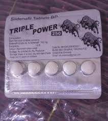 Triple Power 250mg Delay Timing Tablets For Men Original Product Front View - OnlineExpo.pk