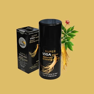 Extra Strong Super Viga Spray 990000 With Ginseng Original Product Front View - OnlineExpo.pk